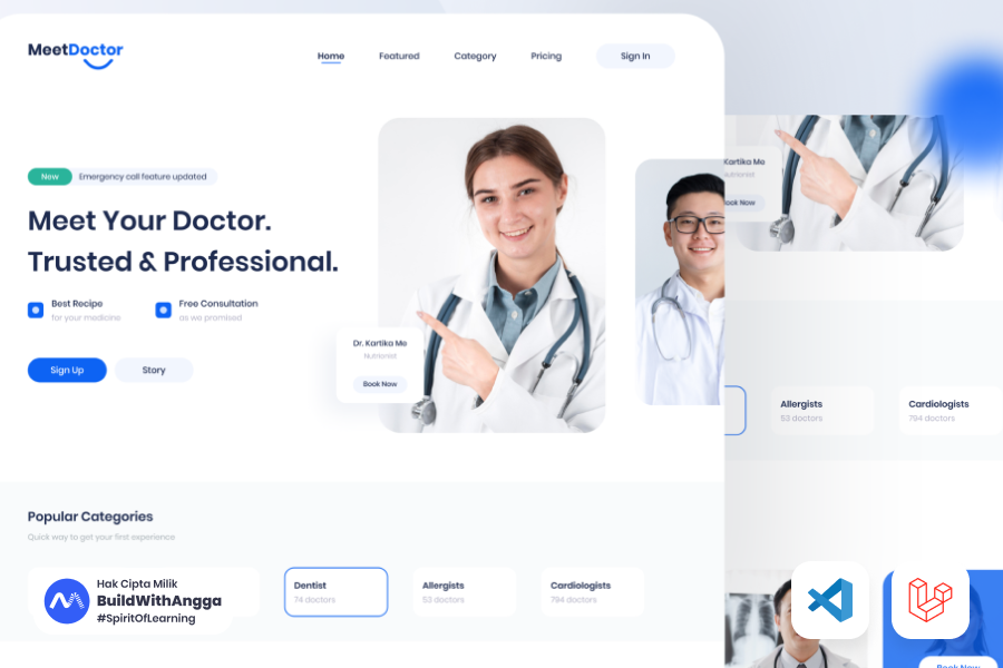 Tutorial Middleware Laravel dan Spatie Role Permission Projek Web Doctor Appointment